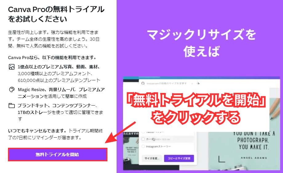 無料トライアルを開始する